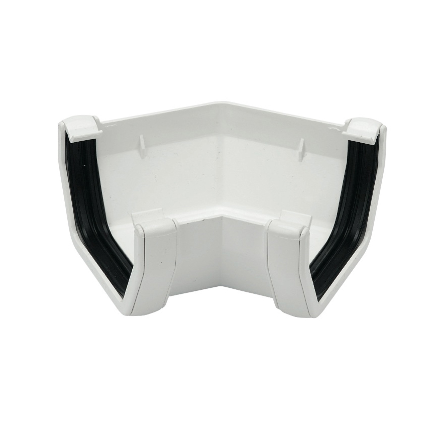 FloPlast 114mm Square Line Gutter 135° Corner - White (RAS2W)