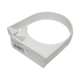 Floplast 80mm Round Downpipe Pipe Clip - White (RCH3W)