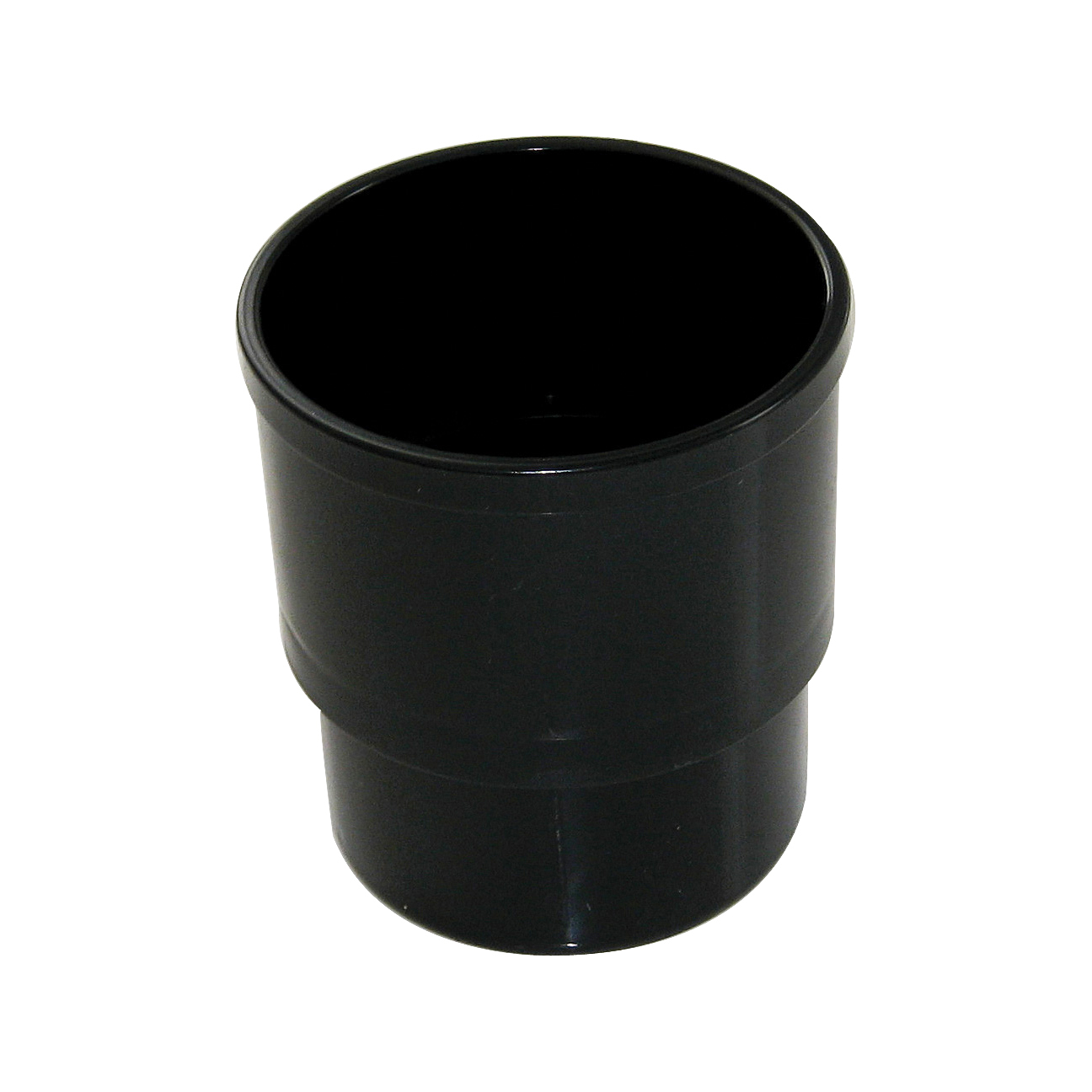 Floplast 80mm Round Downpipe Socket - Black (RSH1B)