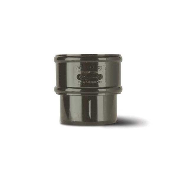 Polypipe 68mm Round Downpipe Connector - Anthracite (RR125A)