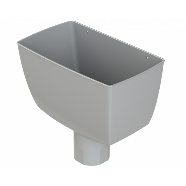 Polypipe 68mm Round Downpipe Standard Hopper Head - Grey (RR130G)