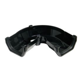 Floplast 114mm Square Gutter 50-156 Degree Adjustable Angle - Black (RAS3B)