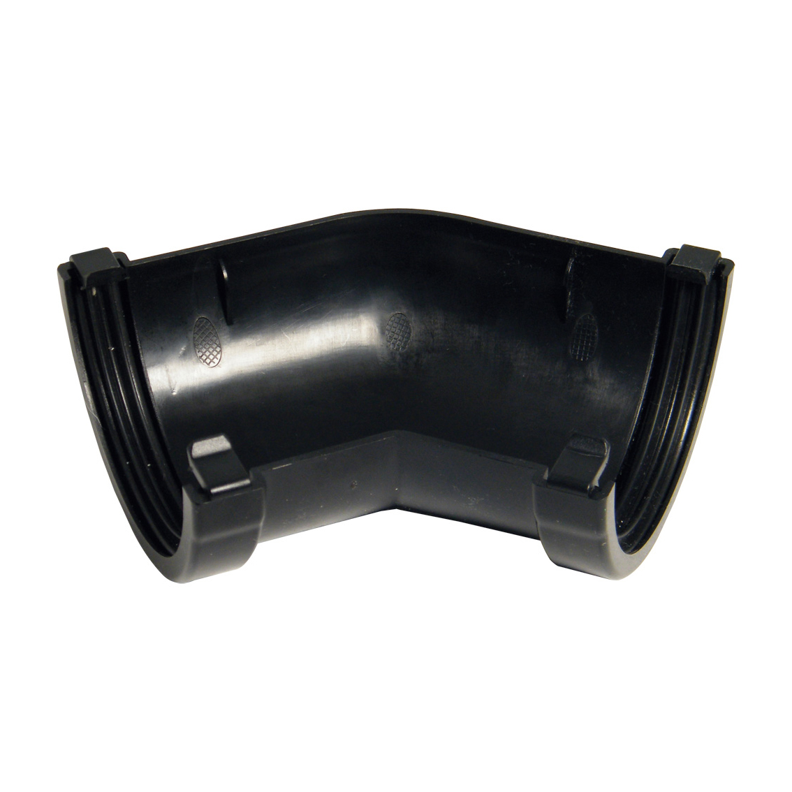 Floplast 76mm Miniflo 135 Deg Angle 76mm - Black (RAM2B)