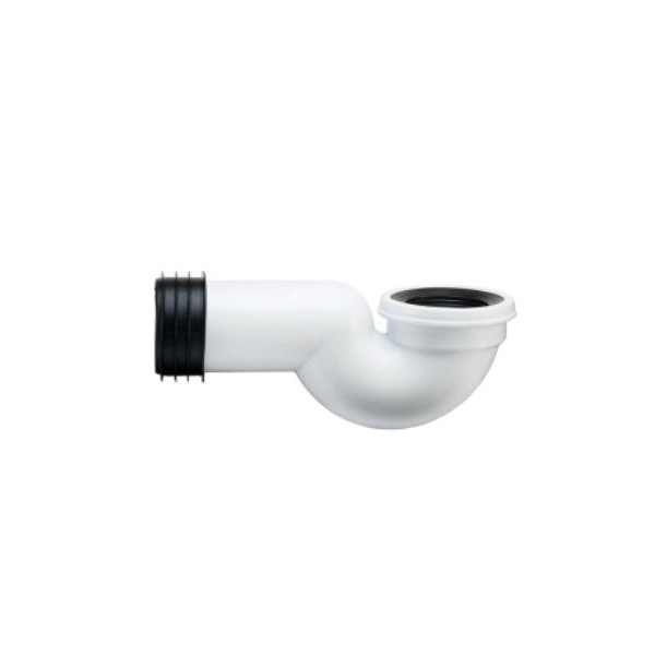 Polypipe Kwickfit Swan Neck 90DEG 4in/110mm - White (SNK12)
