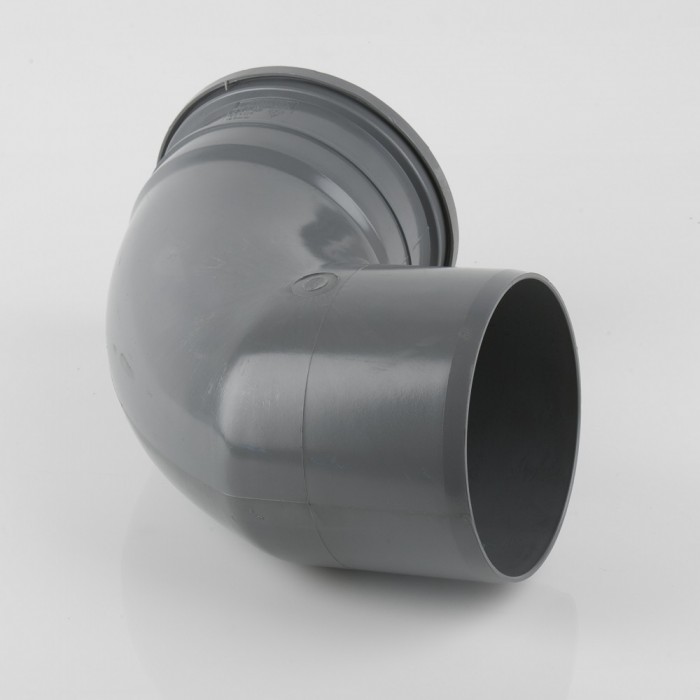 Brett Martin Soil 160mm 92.5D Single Sckt Bend - Grey (BR608G)