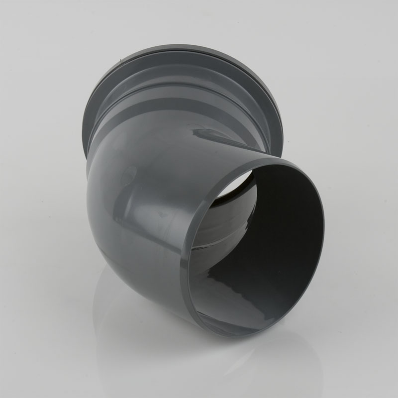 Brett Martin Soil 160mm 135DEG Sing Sckt Bend - Grey (BR610G)