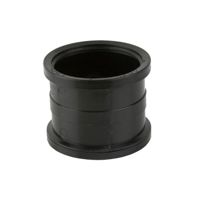 Brett Martin Soil 160mm Dbl Sckt Pipe Conn - Black (BR627B)