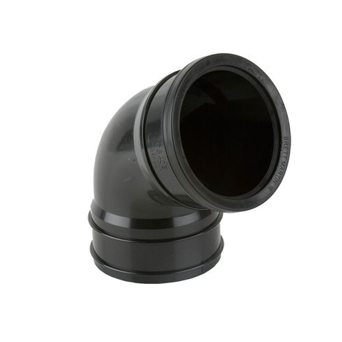 Brett Martin Soil 160mm Top Offset Bend 112.5 - Black (BR630B)