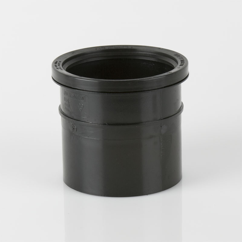 Brett Martin Single Socket Pipe Connector 110M - Black (BS432B)