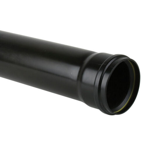 Brett Martin Soil 160mm Single Socket Pipe 3M - Black (BS623B)