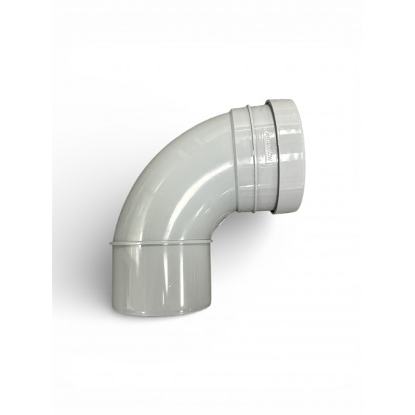 Plumin 6" Push-Fit Soil S/S 92.5° Bend - Grey