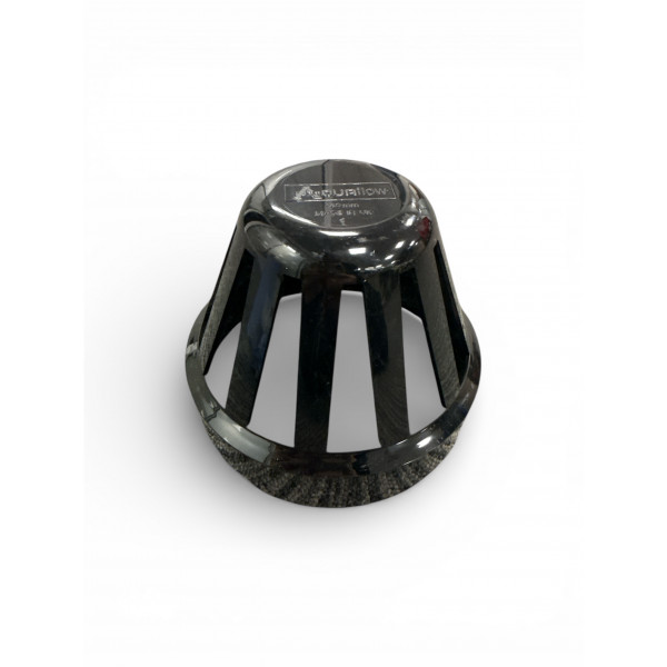 Plumin 6" Push-Fit Vent Terminal - Black