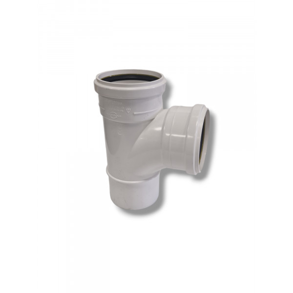 Plumin 4" Soil 90° Branch - White