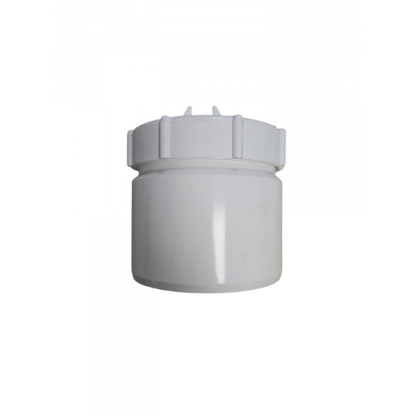 Plumin 4" Soil Screwed Access Cap - White