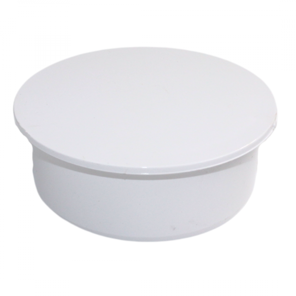 Plumin 4" Soil Socket Plug - White