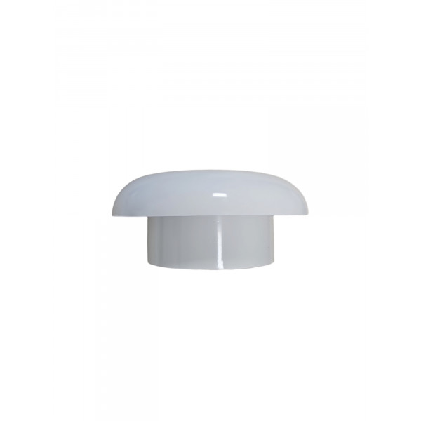 Plumin 4" Soil Extract Cowl (Mushroom) - White