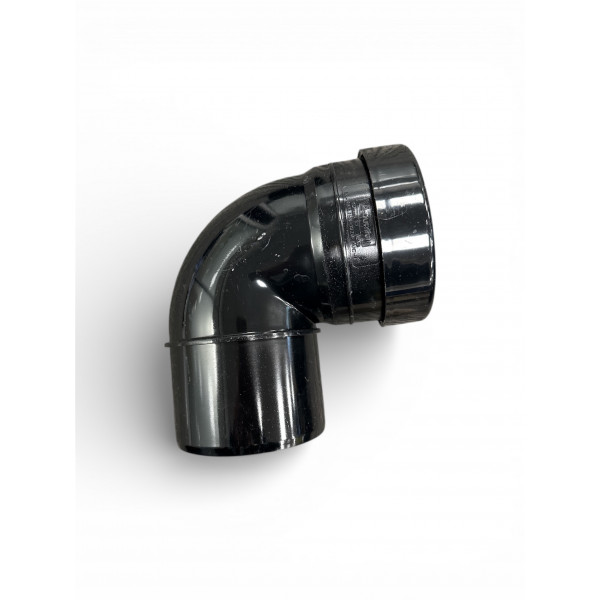 Plumin 110mm Soil Tight 90° S/Socket - Black