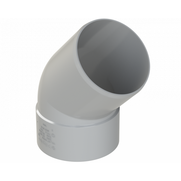 Polypipe R/seal Offset Bend 4in/110mm 135 Deg - Grey (SB404G)