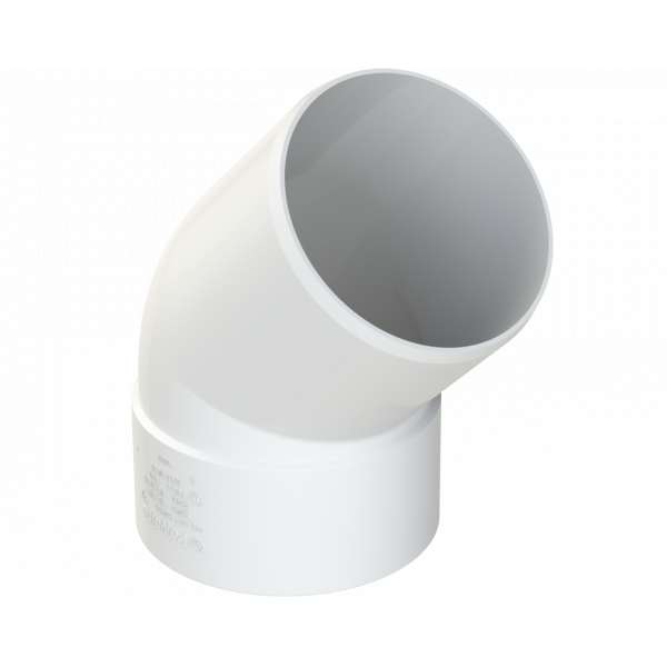 Polypipe R/seal Offset Bend 4in/110mm 135 Deg Whi (SB404W)