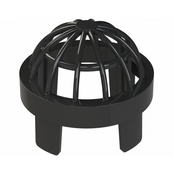 Polypipe Univ Vent Terminal 3in/82mm - Black (SV32B)