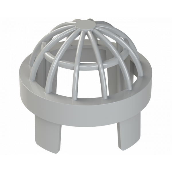 Polypipe Univ Vent Terminal 3in/82mm - Grey (SV32G)