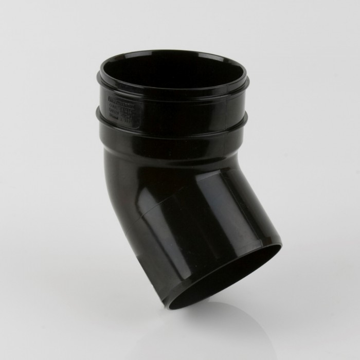Brett Martin Solvent Weld Soil 135° Single Socket Bend 110mm - Black (BS484B)