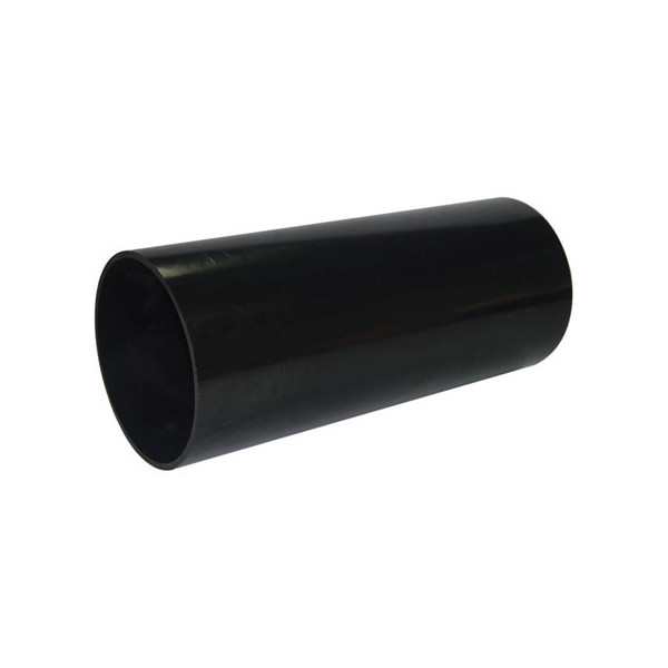 Plumin Plain-ended Soil Pipe - 4m - Black