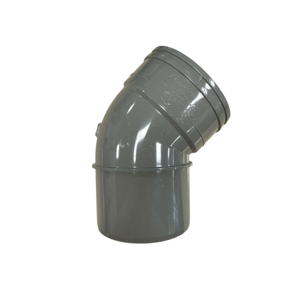 Plumin Solvent Soil S/S 45° Bend - Grey