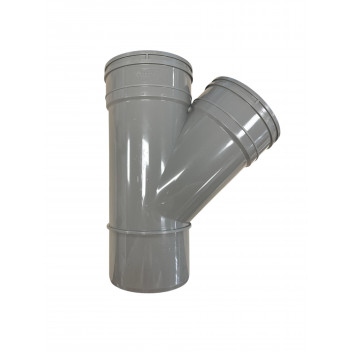 Plumin Solvent Soil D/S 45° Branch - Grey
