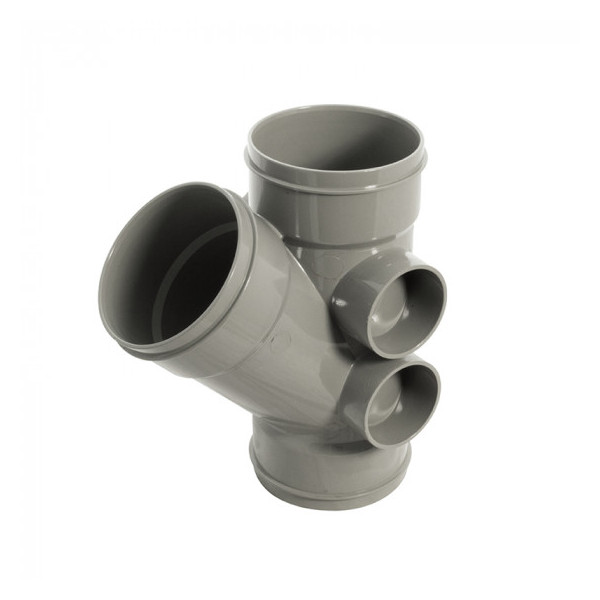 Plumin Solvent Soil T/S 45deg Branch - Grey (SS211)