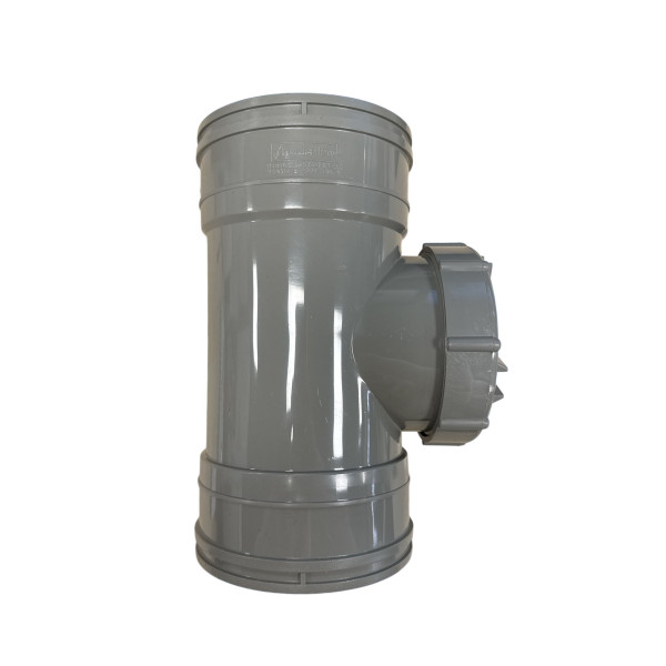 Plumin Solvent Soil Access Pipe - Grey