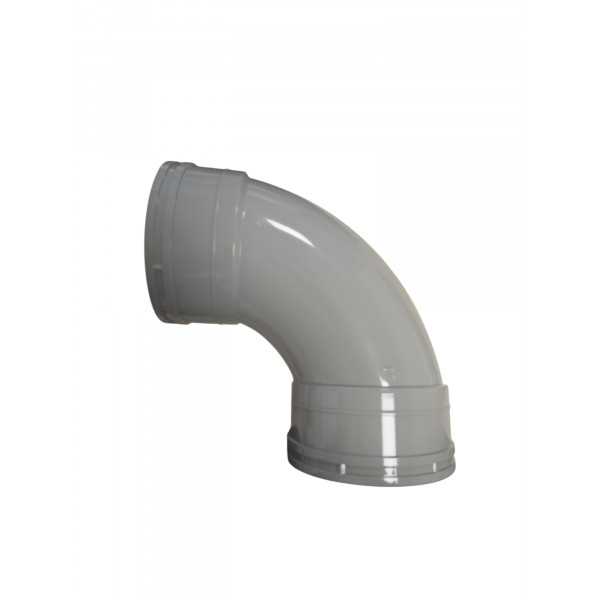 Plumin Solvent Soil D/S 92.5° Bend - Grey (SS561)