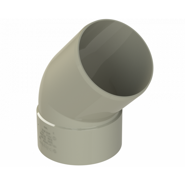 Polypipe Ring-seal Offset Bend 4in/110mm 135 Deg - Grey (SB404SG)