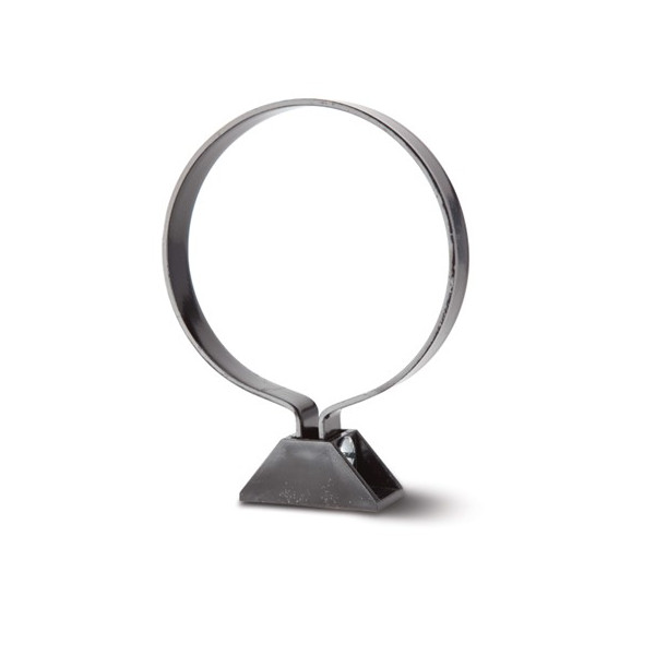 Polypipe S2000 Pipe Clip Coated 4in/110mm - Black (SM47B)