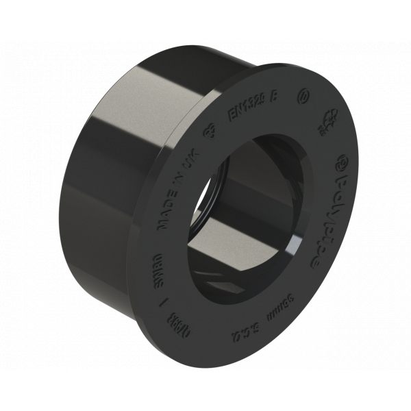 Polypipe R/seal Solvent Adaptor 40mm - Black (SW81B)