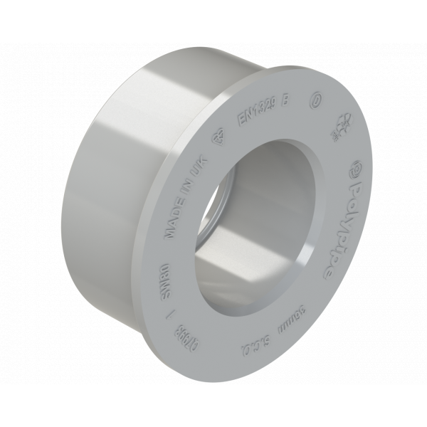 Polypipe R/seal Solvent Adaptor 50mm - Grey (SW82G)