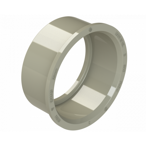 Polypipe S2000 Solvent Adaptor 50mm Solv - Grey (SW82SG)