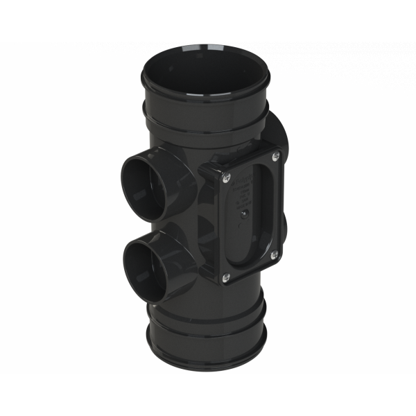Polypipe S2000 Access Pipe 4in/110mm - Black (SWA43B)