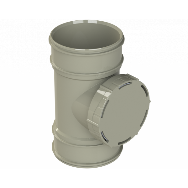 Polypipe S2000 Short Access Pipe 4in/110mm S.grey (SWA44SG)