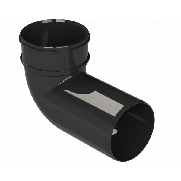 Polypipe S2000 Bend(sckt/spigot) 4in/110mm 90D - Black (SWB47B)