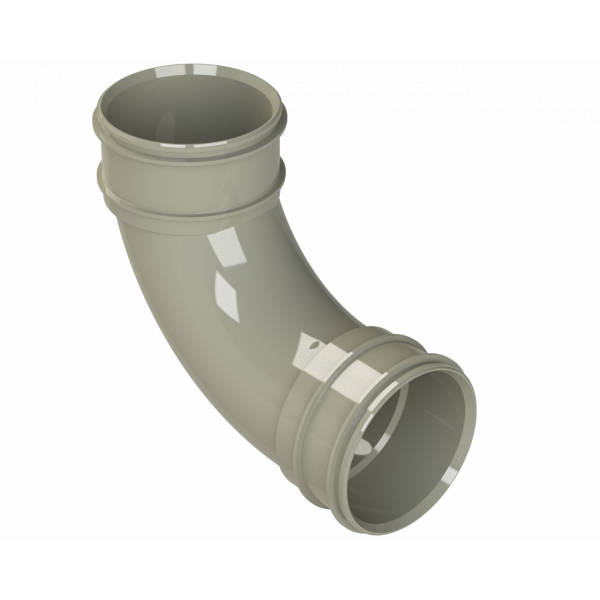 Polypipe S2000 Bend (2xsckt) 3in/82mm 92.5DEG Solv (SWB71SG)