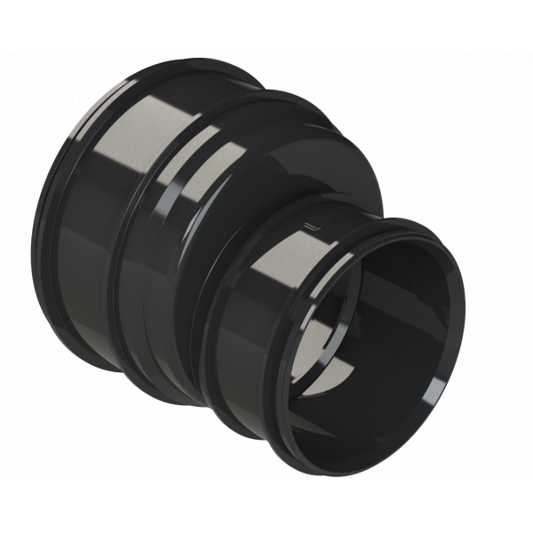 Polypipe S2000 Reducer 4in/110mm - 82mm 2XSCKT Bk (SWD13B)