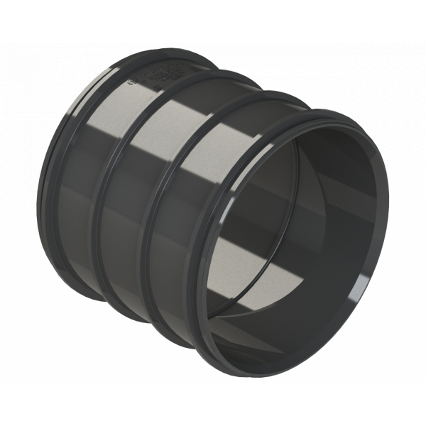 Polypipe S2000 Pipe Coupler 4in/110mm - Black (SWH16B)