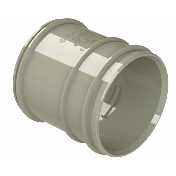 Polypipe S2000 Pipe Coupler 3in/82mm Sg (SWH49SG)