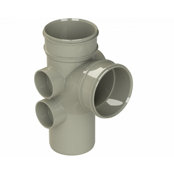 Polypipe S2000 Single Branch Ds 4in/110 87.5D S/g (SWT28SG)