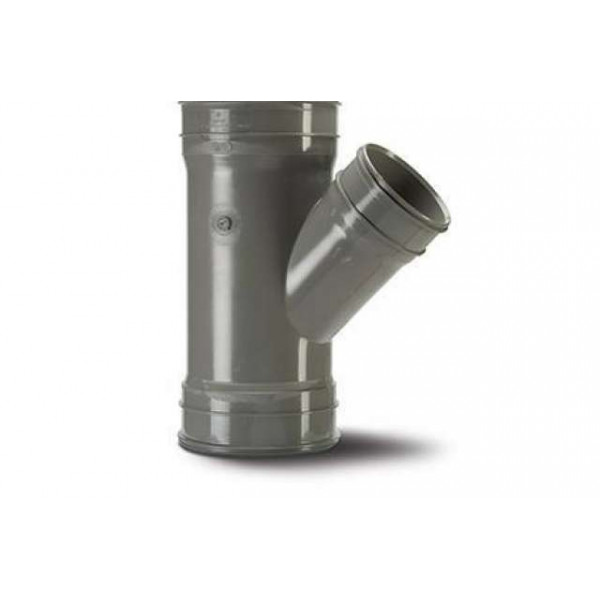 Polypipe 160X110mm 135DEG Uneq. Branch Solv - Grey (SWT97SG)