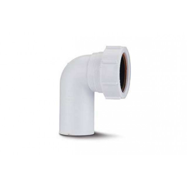 Polypipe Univ Swivel Elbow 90DEG 40mm - White (SE2)