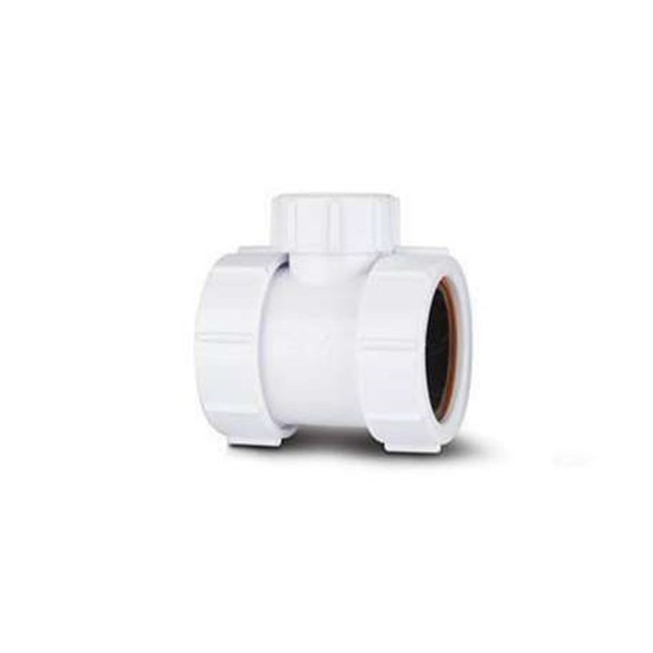 Polypipe Univ Coupler Adaptor 40mm - White (WT70)