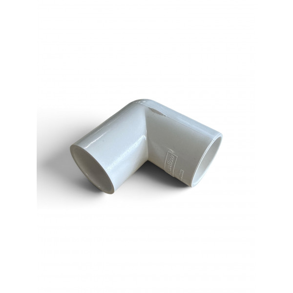 Plumin Overflow 90° Knuckle Bend 21.5mm - White