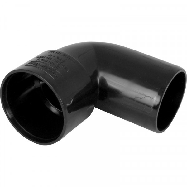 Plumin Solvent Waste Spigot 90° - 32mm - Black